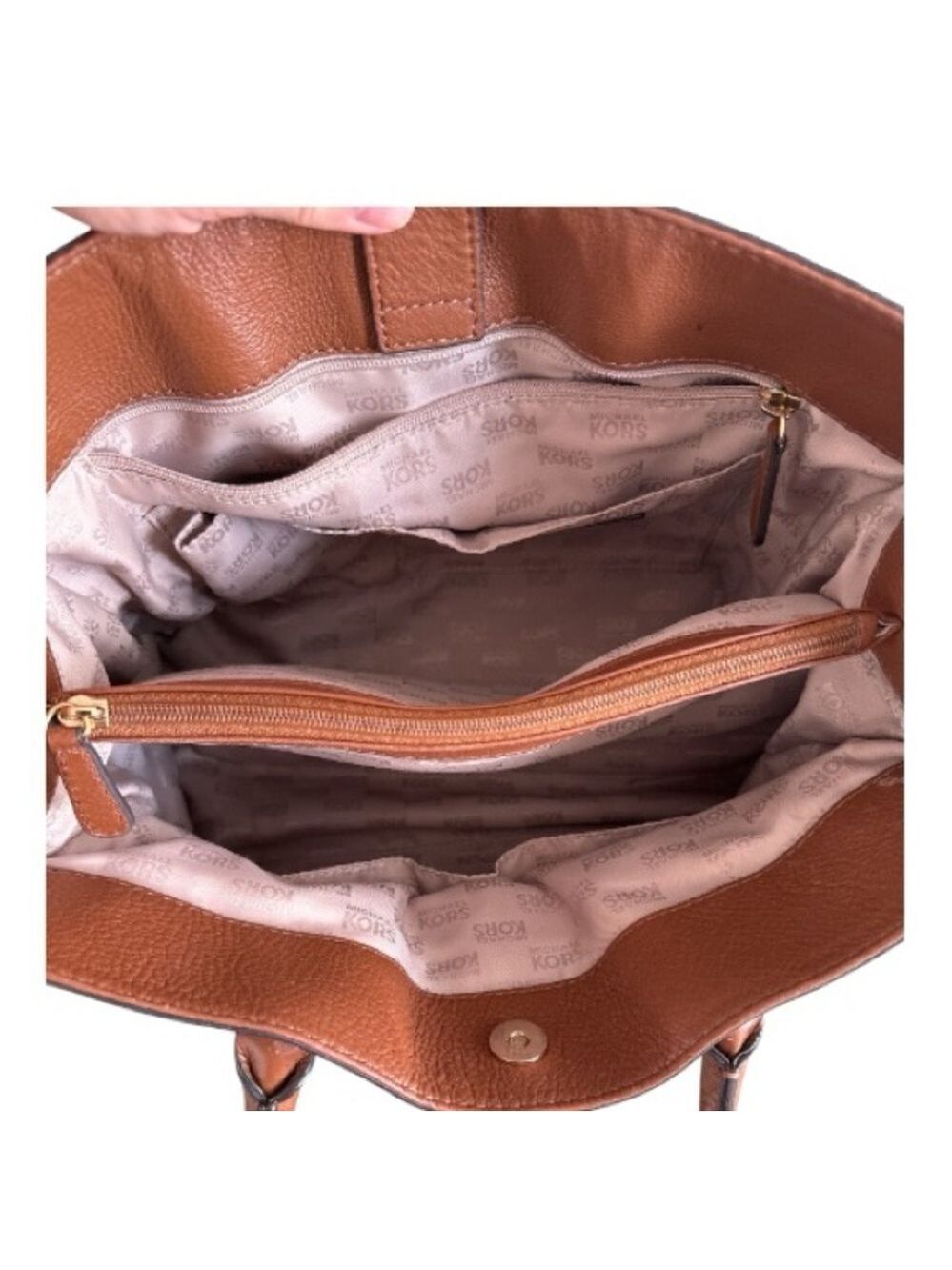 Michael Kors Hamilton Large East West Pebbled Leather Tote Shoulder Bag - Picture 7 of 10